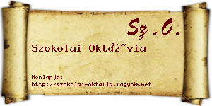 Szokolai Oktávia névjegykártya